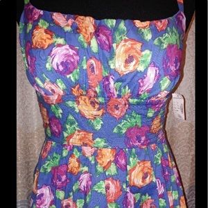 NWT! DRESS BARN Floral Ruched Dress